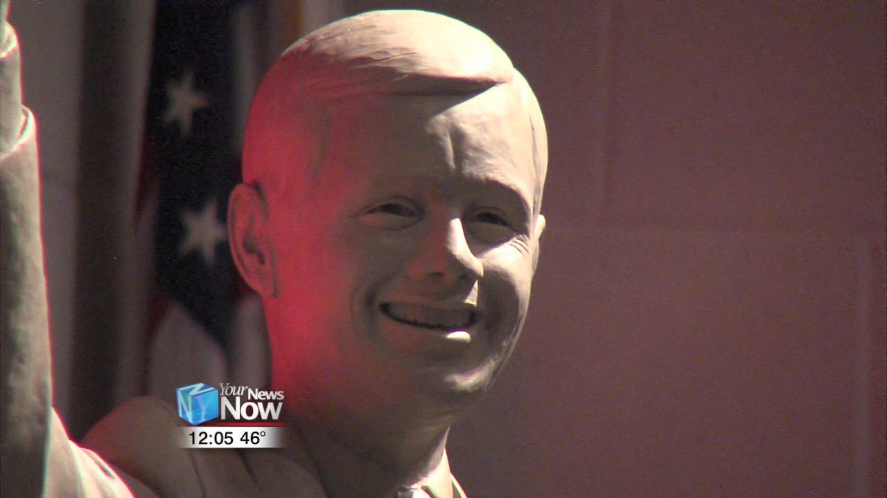 Sculptor of Neil Armstrong statue visits Wapakoneta Middle School 2.jpg